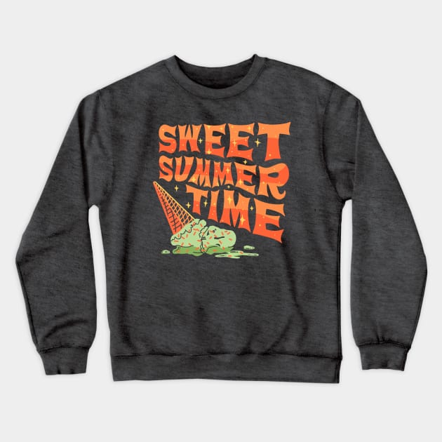 Sweet Summertime Crewneck Sweatshirt by Jillian Kaye Art